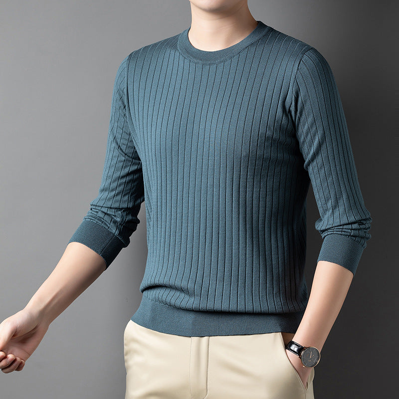 Men's Fine Rib Sweater Lisslune