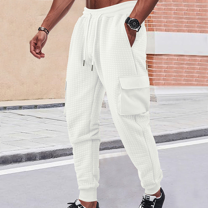 Men's cargo joggers with innovative structure and practical side pockets Lisslune
