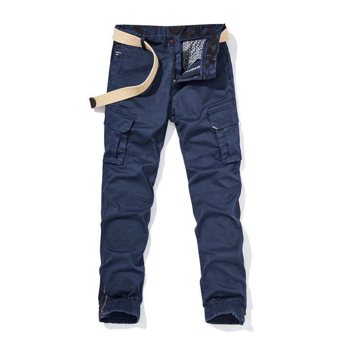 Men's Durable Cargo Pants with Elastic Waistband Lisslune