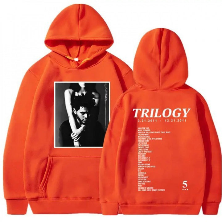 Women's hoodie with artistic photo print and unique lettering Lisslune