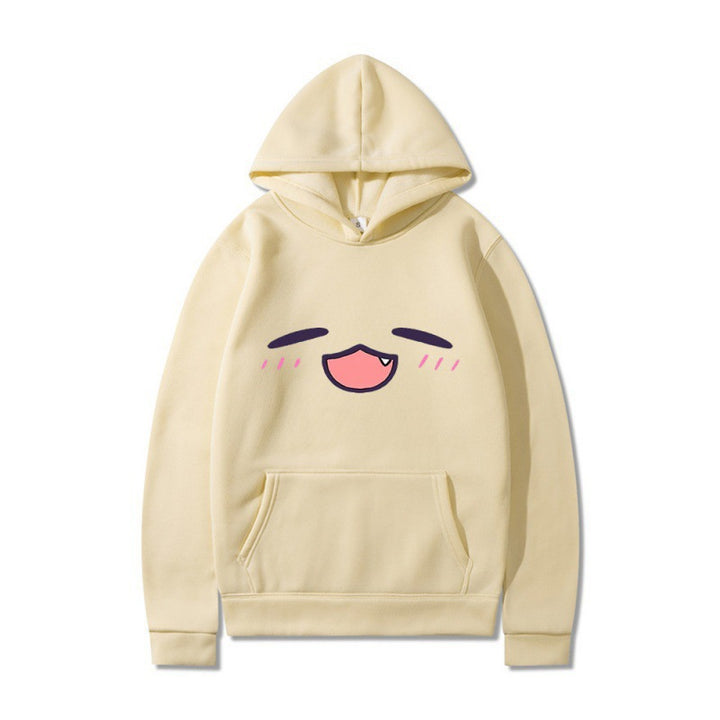 Women's hoodie with cheerful cartoon face and comfortable fit Lisslune