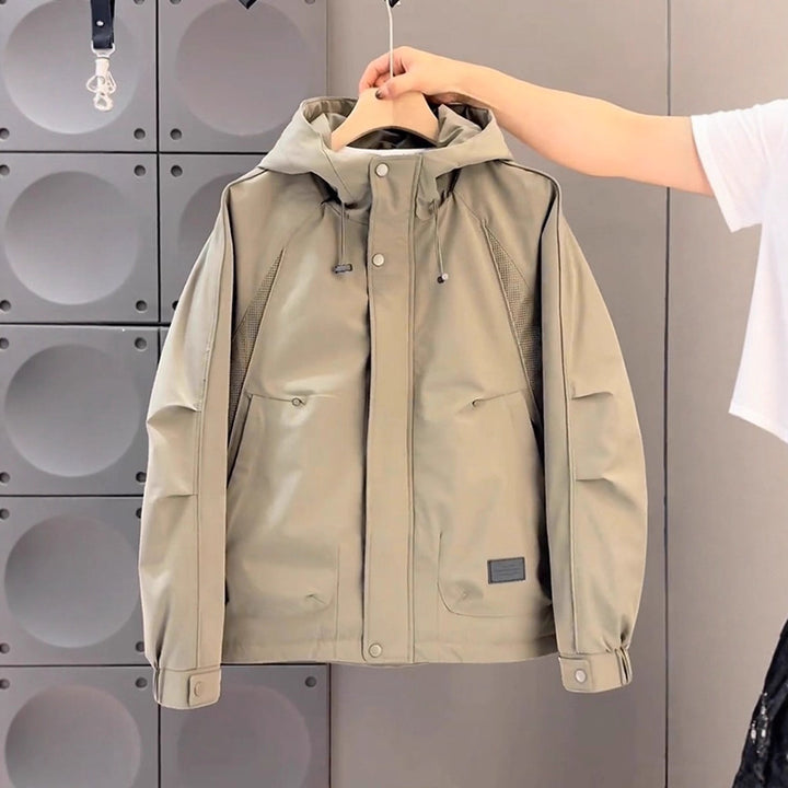 Men's Urban Outdoor Jacket with Practical Hood Design Lisslune