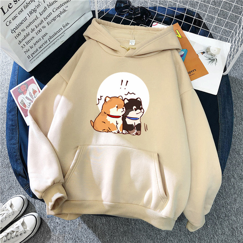 Women's hoodie with cute dog design Lisslune