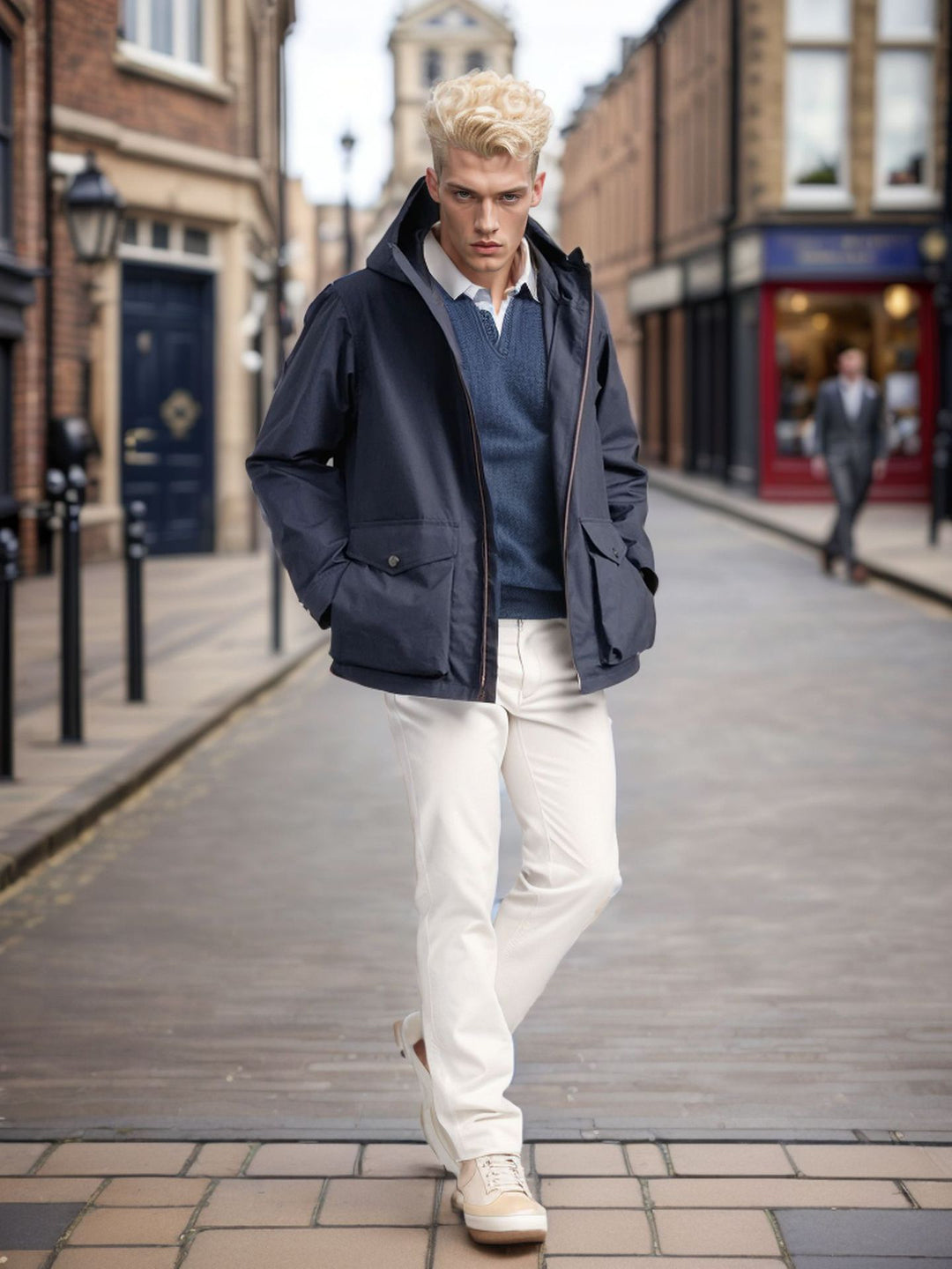 Men's functional transitional jacket with removable hood Lisslune