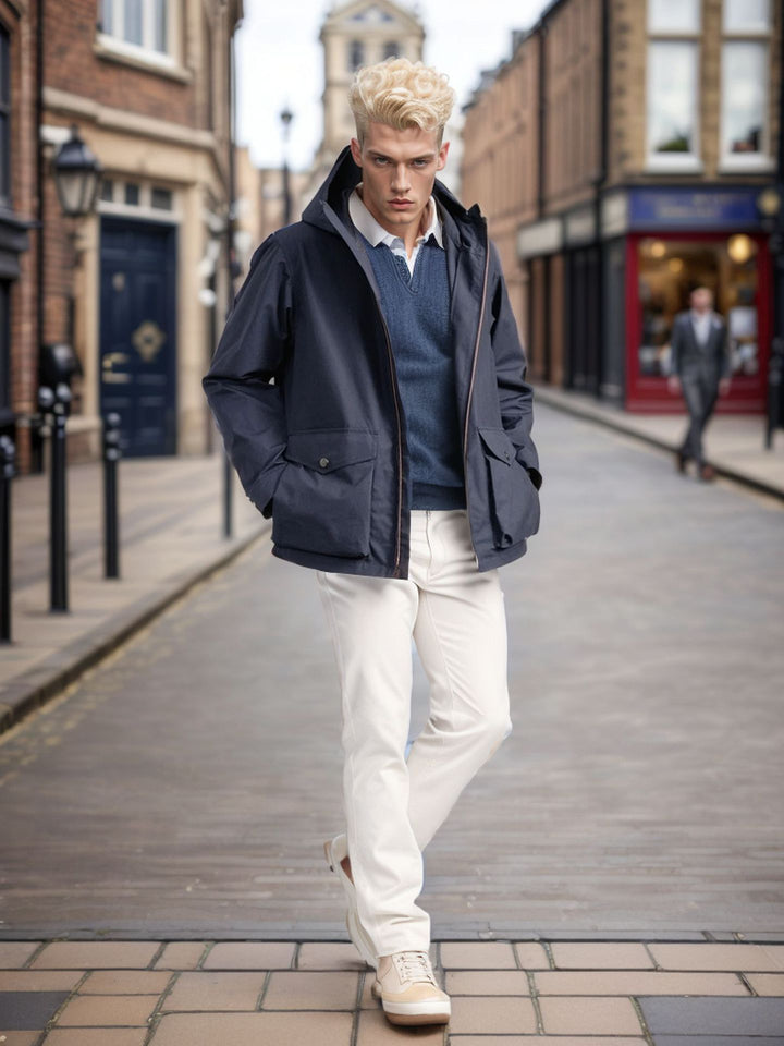 Men's functional transitional jacket with removable hood Lisslune