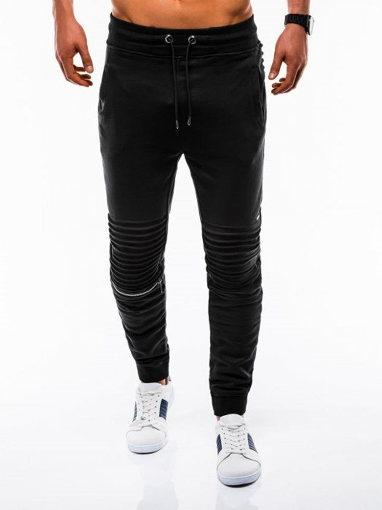 Men's joggers with fashionable ribbed design and elastic waistband Lisslune
