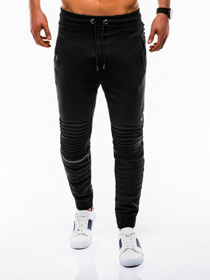 Men's joggers with fashionable ribbed design and elastic waistband Lisslune