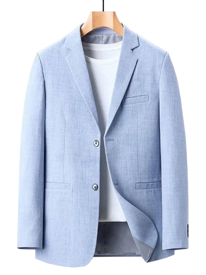 Men's fashionable and lightly padded blazer with a slim fit and classic pockets Lisslune