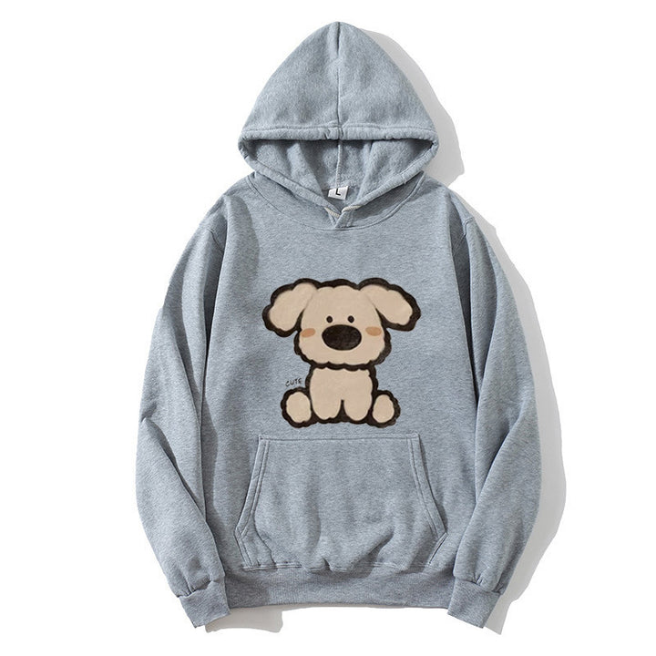 Women’s hooded sweatshirt with cute dog design Lisslune