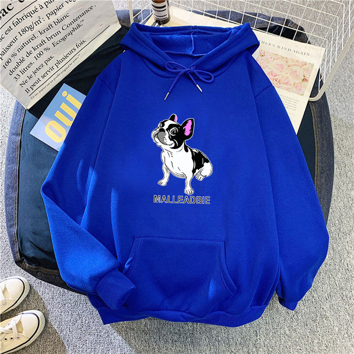 Women's hoodie with creative French bulldog design Lisslune