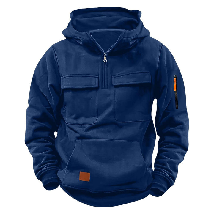 Men's functional hooded jacket with zipper and practical pockets Lisslune