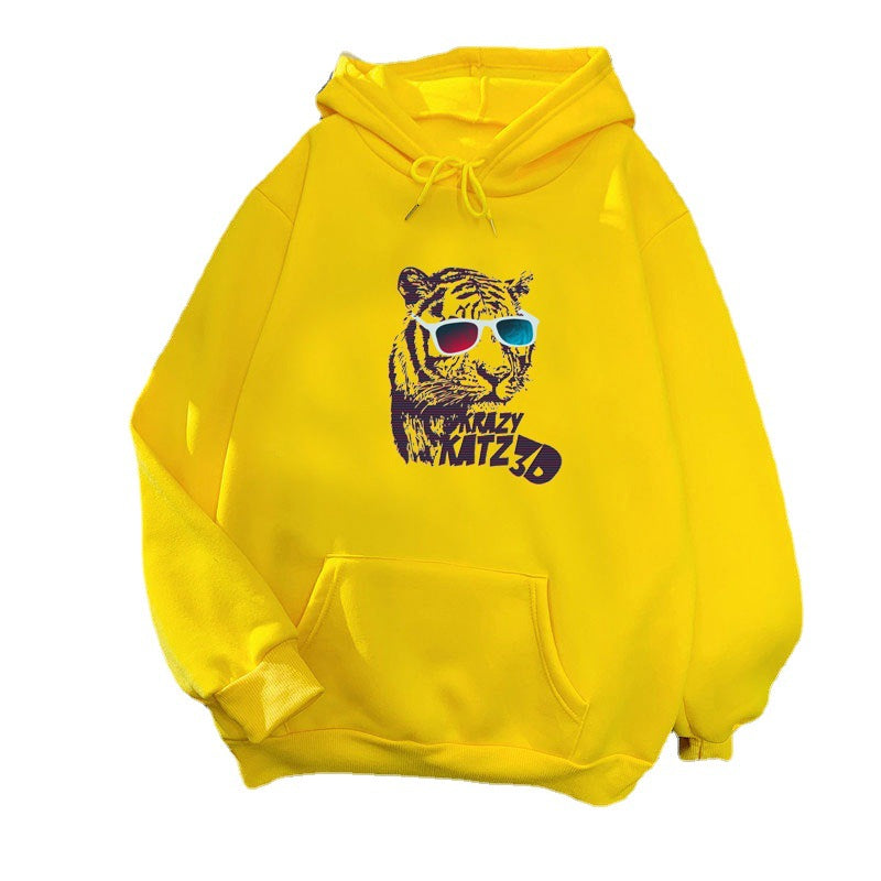 Women's hoodie with stylish tiger motif Lisslune