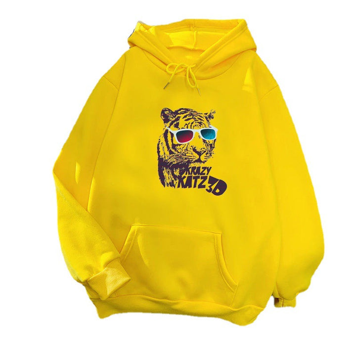 Women's hoodie with stylish tiger motif Lisslune