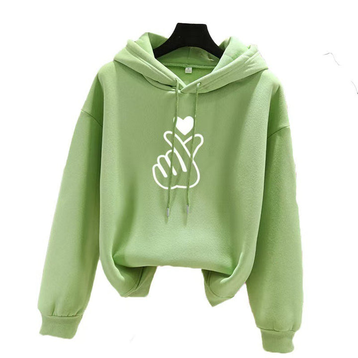 Women's hoodie with artistic heart design Lisslune