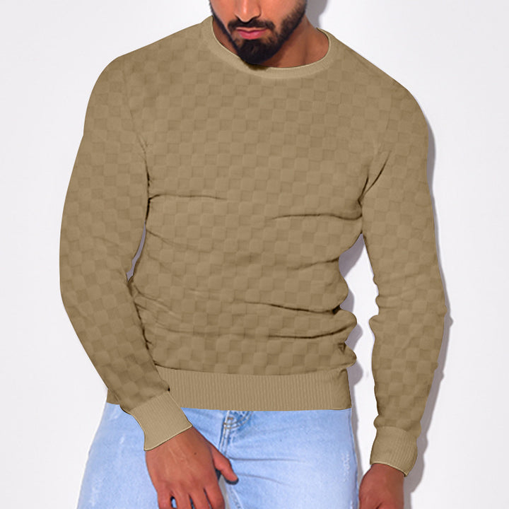 Men's stylish textured sweater Lisslune