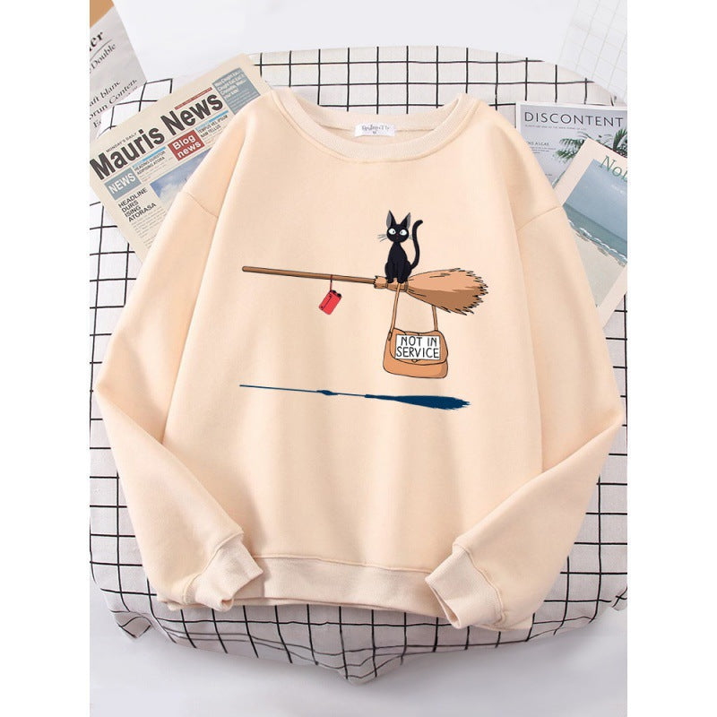 Women's sweatshirt with creative cat design Lisslune