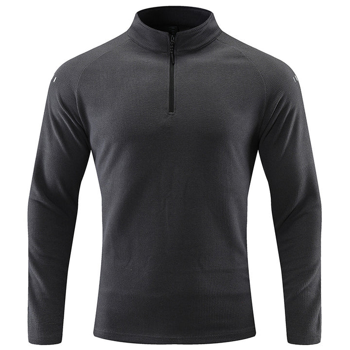 Men's functional sweater with short zipper Lisslune