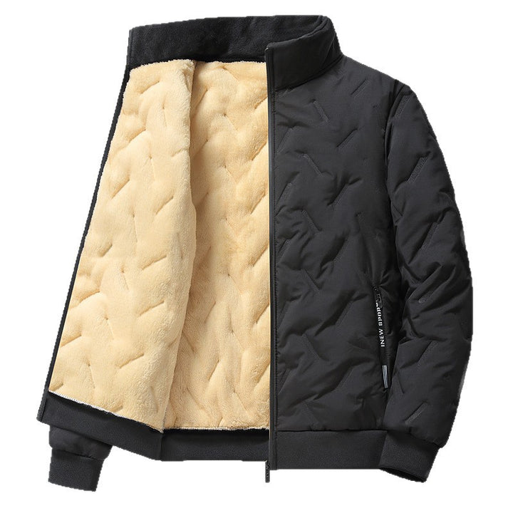 Men's quilted winter jacket with warm fleece lining Lisslune