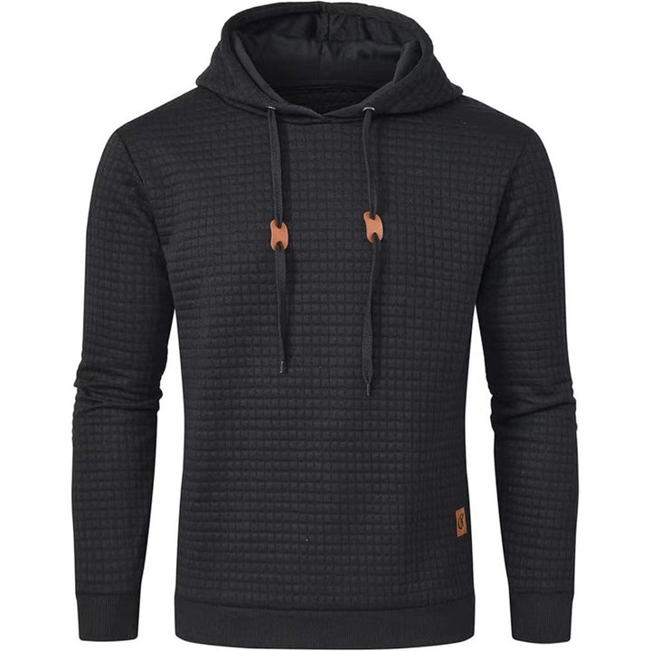 Men's hooded sweater with textured design Lisslune