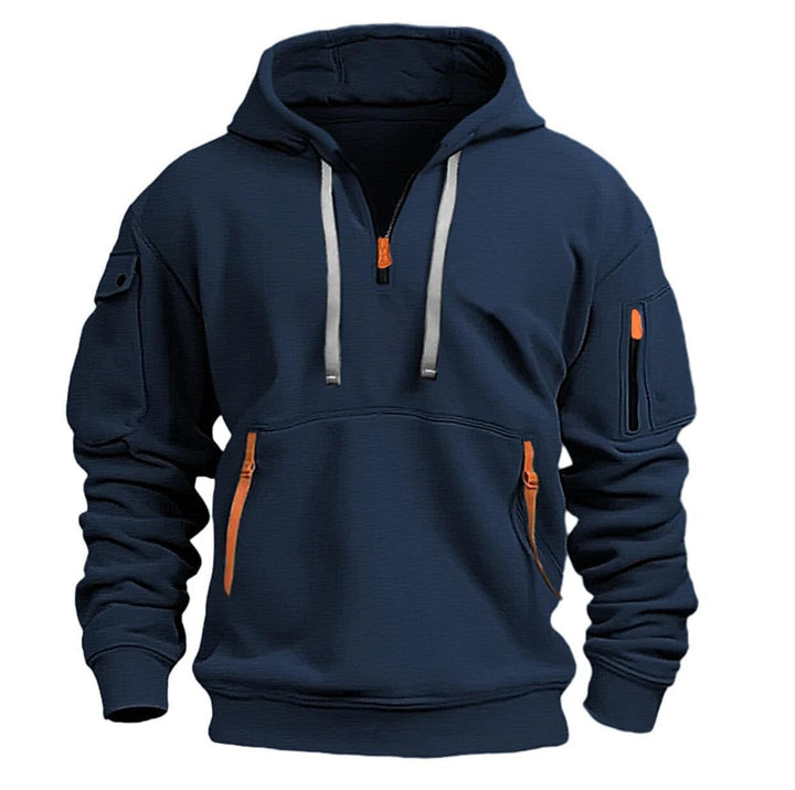 Men's functional hoodie with stylish zip pockets Lisslune