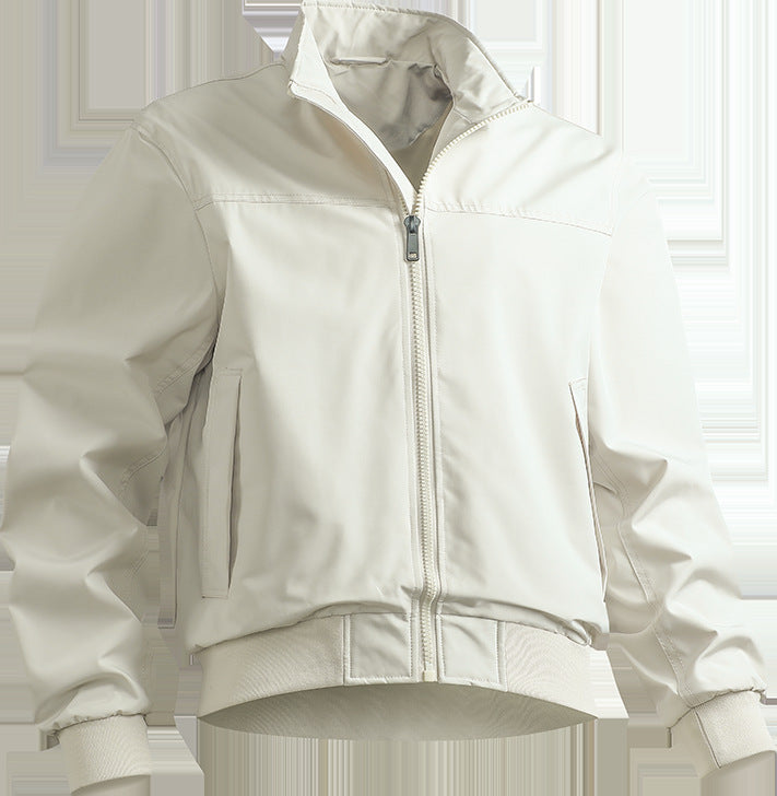Men's casual transitional jacket with elastic cuffs and practical pockets Lisslune