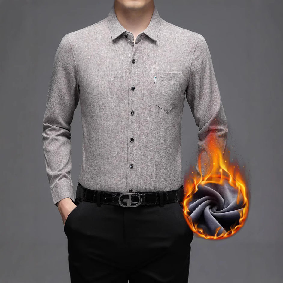 Men's modern long-sleeve shirt with innovative structure Lisslune