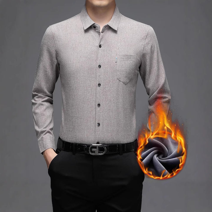 Men's modern long-sleeve shirt with innovative structure Lisslune