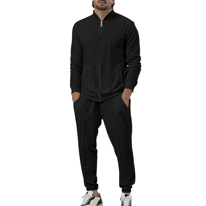 Men's sporty leisure set with full zip and elastic cuffs Lisslune