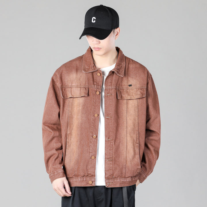 Men's fashionable denim jacket with functional pockets and casual cut Lisslune