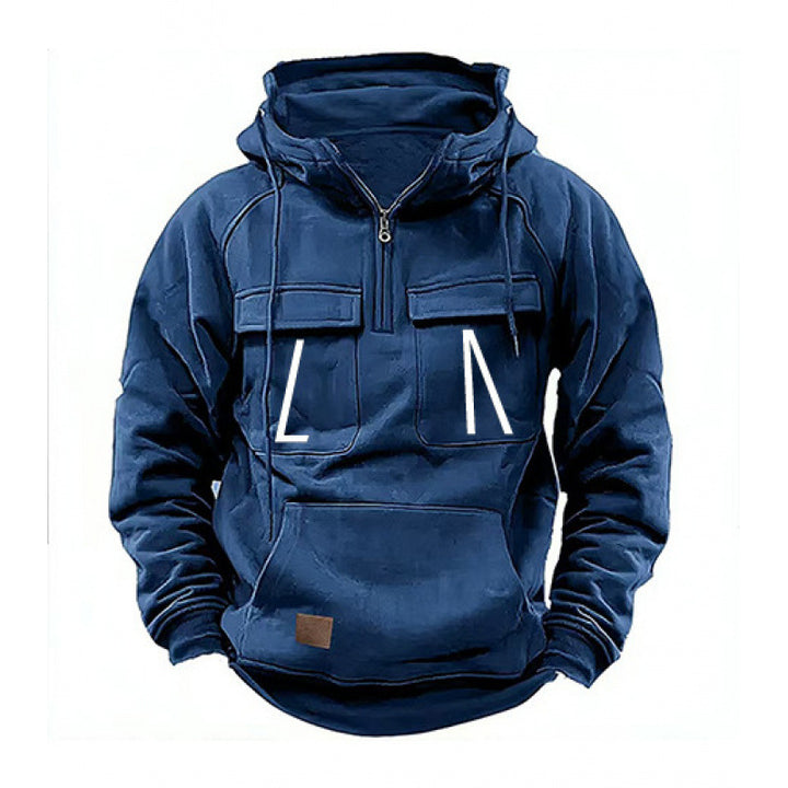 Men's leisure hoodie with pockets and modern fit Lisslune