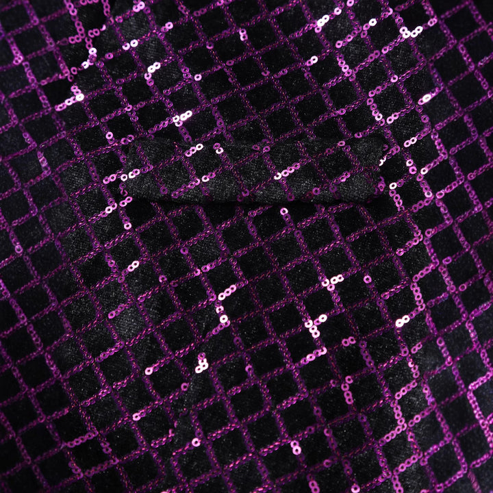 Men's Shimmering Sequin Blazer with Modern Design Lisslune