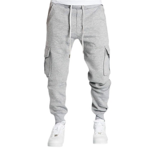 Men's stylish cargo pants with elastic waistband and practical side pockets Lisslune