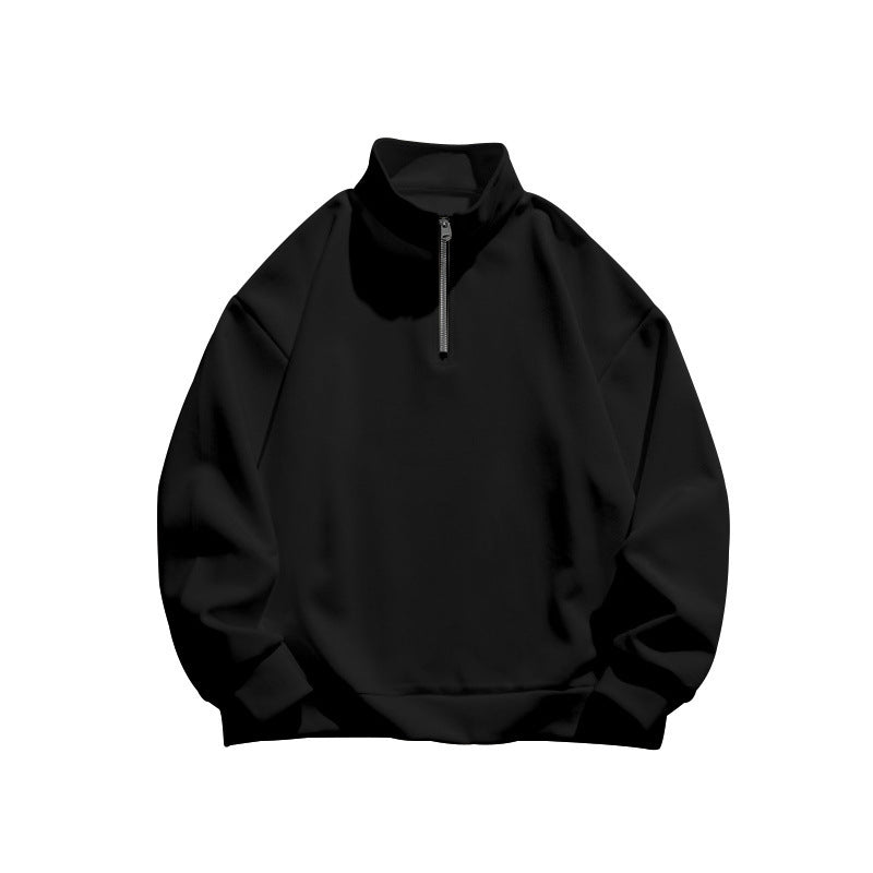 Men's casual hoodie with half zipper and soft lining Lisslune