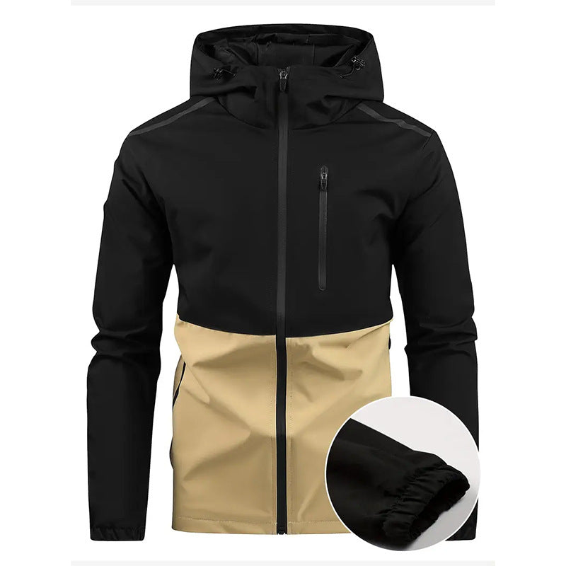 Men's multifunctional transitional jacket with hidden hood Lisslune