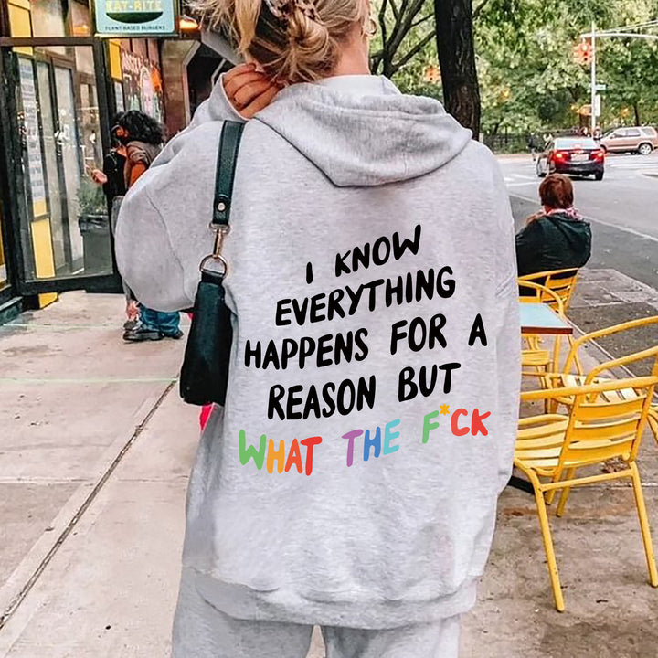 Women's hoodie with inspiring lettering and loose fit Lisslune