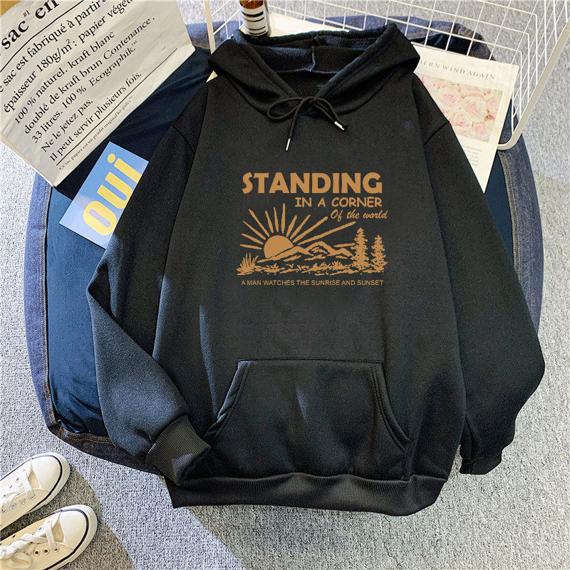 Women's hoodie with inspiring landscape design Lisslune