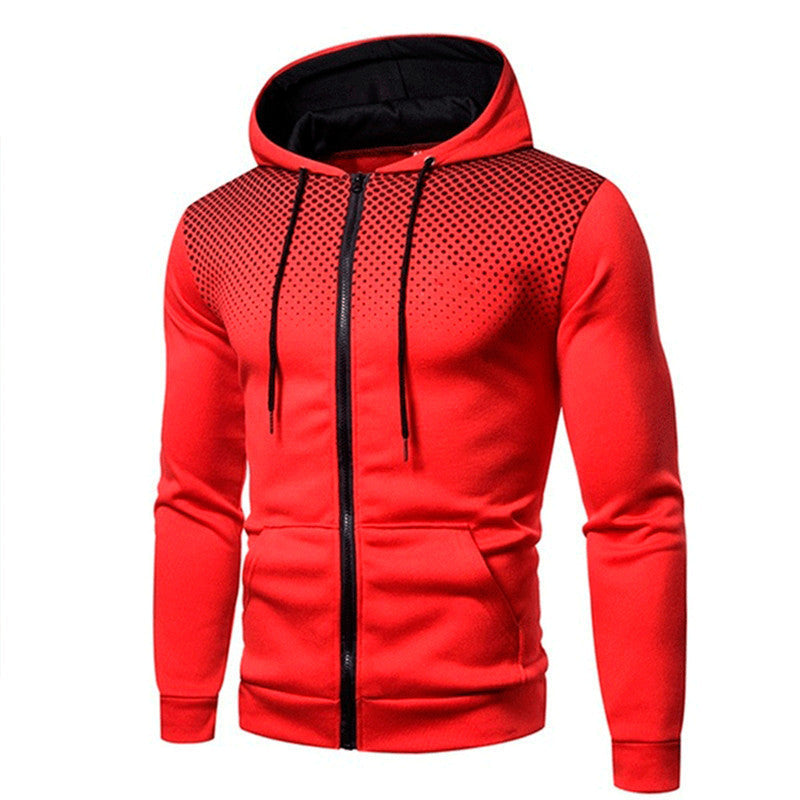 Men's sporty hoodie with stylish zipper and breathable material Lisslune