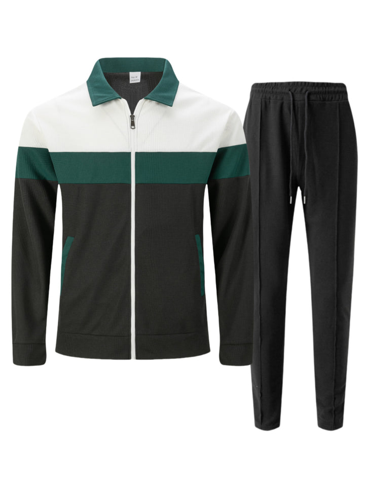 Men's sporty tracksuit set with breathable material and functional pockets Lisslune
