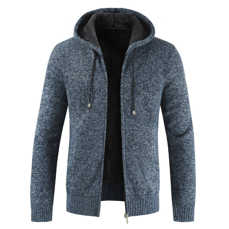 Men's Hoodie Jacket with Warming Fleece Lining Lisslune