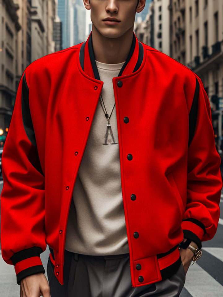 Men's bomber jacket with contrasting sleeves Lisslune