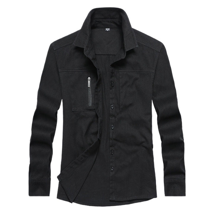 Men's long sleeve shirt with practical pockets and modern cut Lisslune