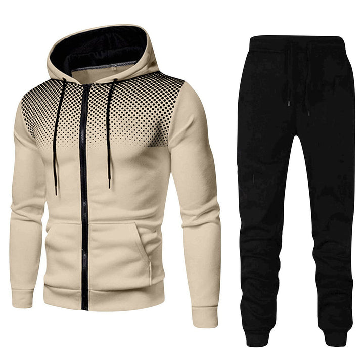 Men's stylish hoodie set with fashionable design and practical pockets Lisslune