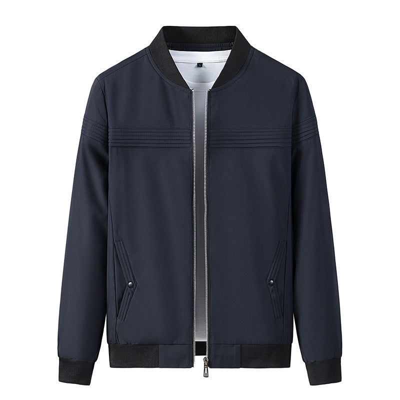 Men's Fashionable Transitional Jacket with Textured Design Lisslune