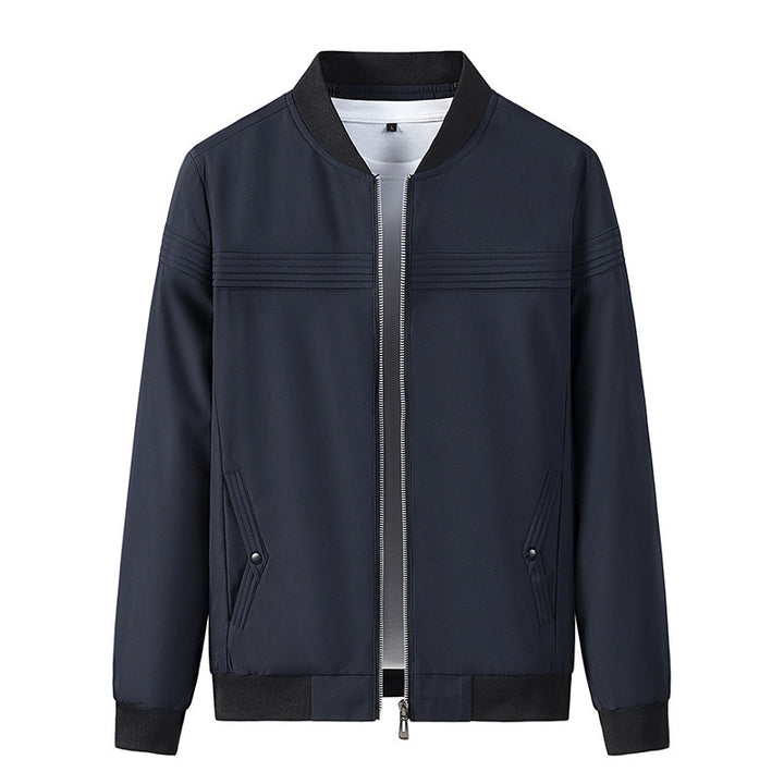 Men's Fashionable Transitional Jacket with Textured Design Lisslune