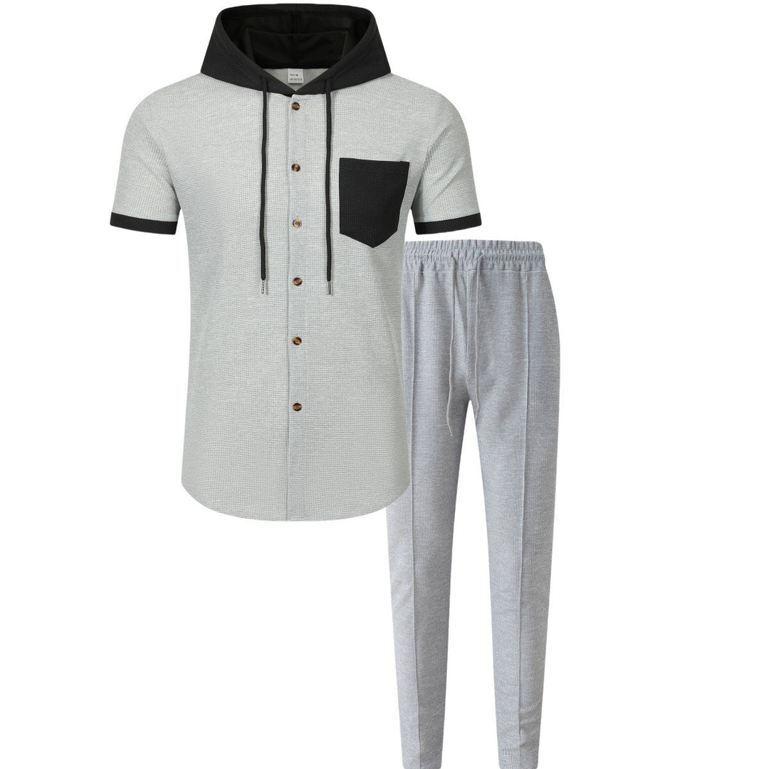 Men's fashionable leisure set with breathable materials and practical pockets Lisslune
