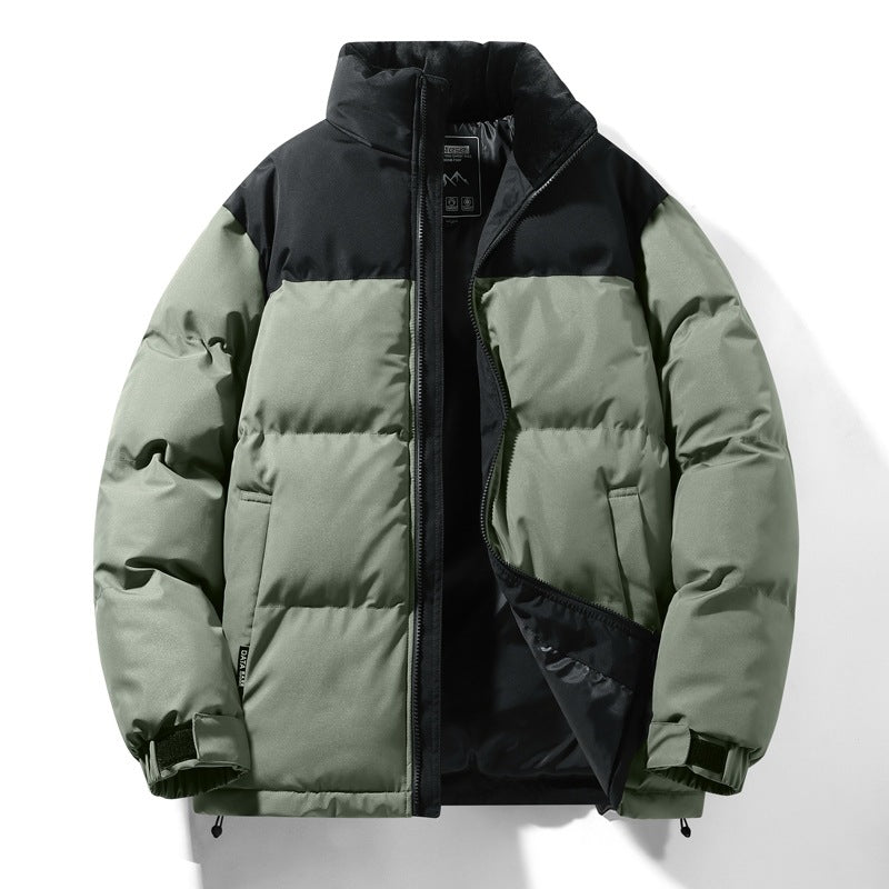 Men's quilted winter jacket with high collar and insulating lining Lisslune