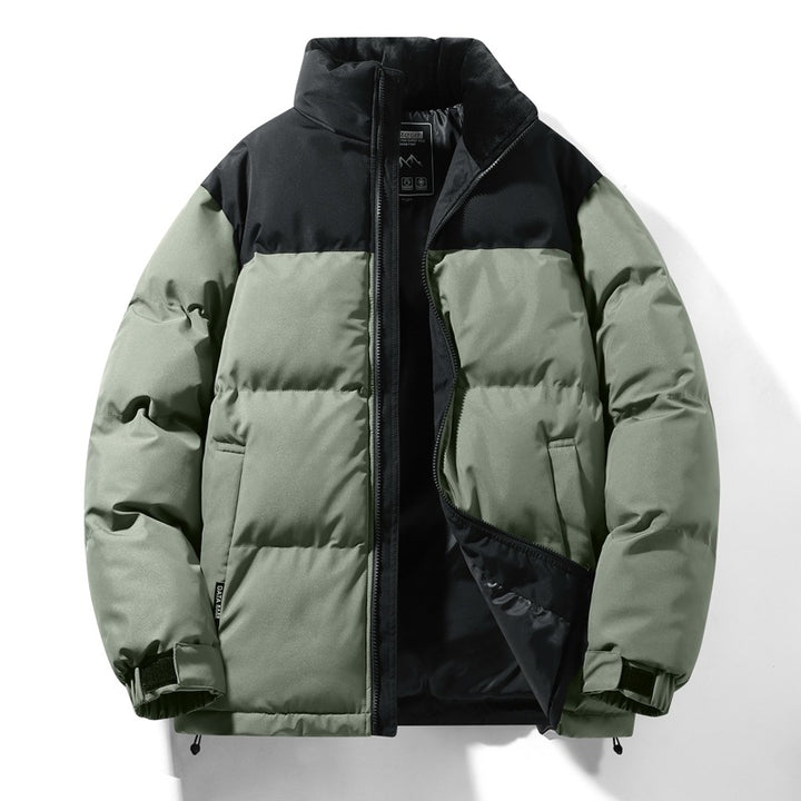 Men's quilted winter jacket with high collar and insulating lining Lisslune