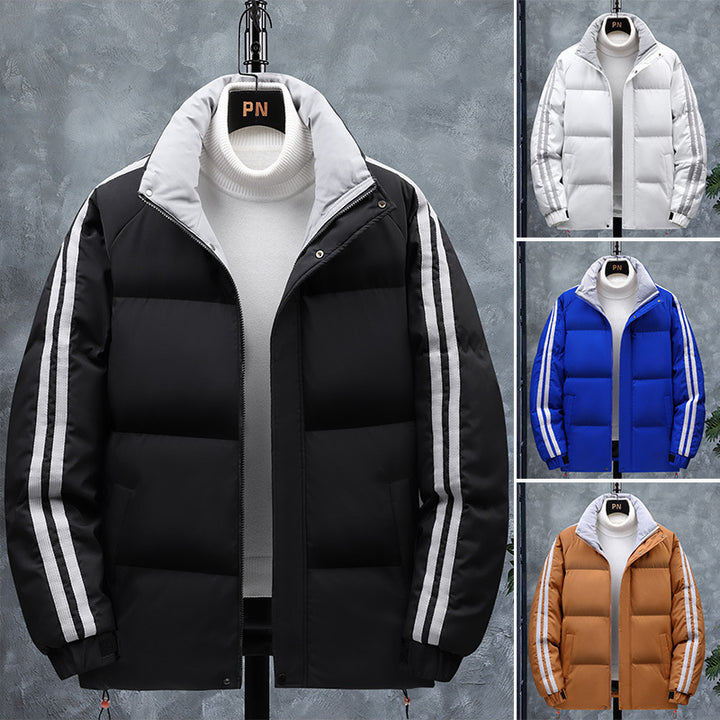 Men's insulated sports jacket with reflective stripes Lisslune