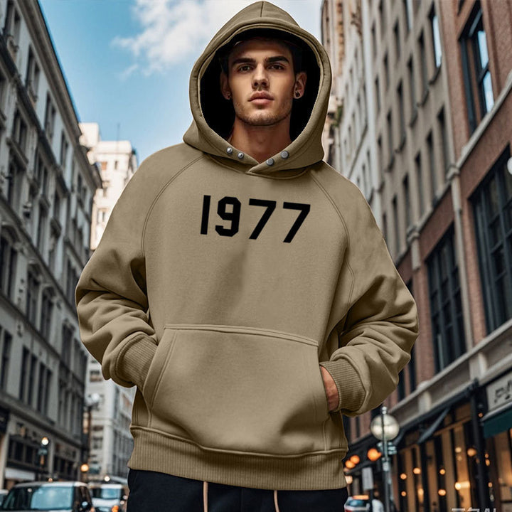 Men's Cozy Hoodie with Unique Design and Practical Pockets Lisslune