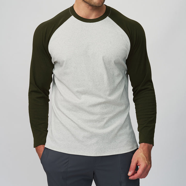 Men's Sporty Raglan T-Shirt Lisslune